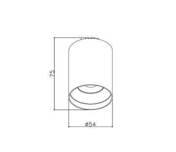 Светильник для трековой системы 7W 3000-6000K 4151-1U черный Unica Favourite