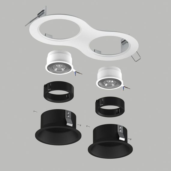 Комплект со светильником Lightstar Domino Round (214626+214607+214607+214007+214007) D6260707BMOD