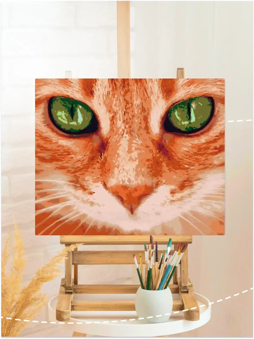 Картина по номерам Рыжий кот