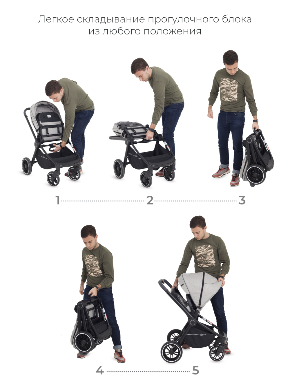 Коляска детская "FLEX Trends" (2в1) RA062 Brown