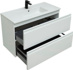 Тумба с раковиной Allen Brau Eclipse 1.E1003.WM 100 white matt