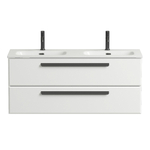 Тумба с раковиной Cezares ECO-CER-N 120 ECO-CER-N-1200-2C-SO-2-BL+CZR-8073-120-2 Bianco Lucido