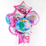 Шар (22''/56 см) Звезда, Свинка Пеппа, Лучше Всех!, Розовый, 1 шт. в уп.