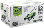 Газонокосилка аккум. GREENWORKS G40LM35 40В,35см,20–70 мм,до 400 м² от 4 Ач,без АКБ и ЗУ (2501907)