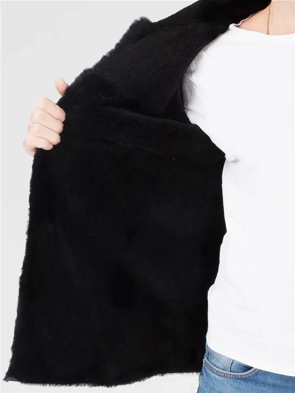 Дубленка мужская натуральная, на меху