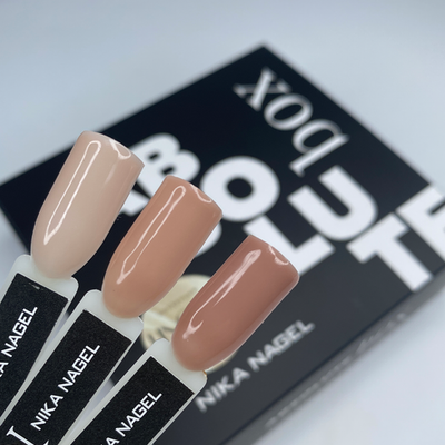 Nika Nagel Absolute Box - Набор гель-лаков Lingerie №1, 3шт