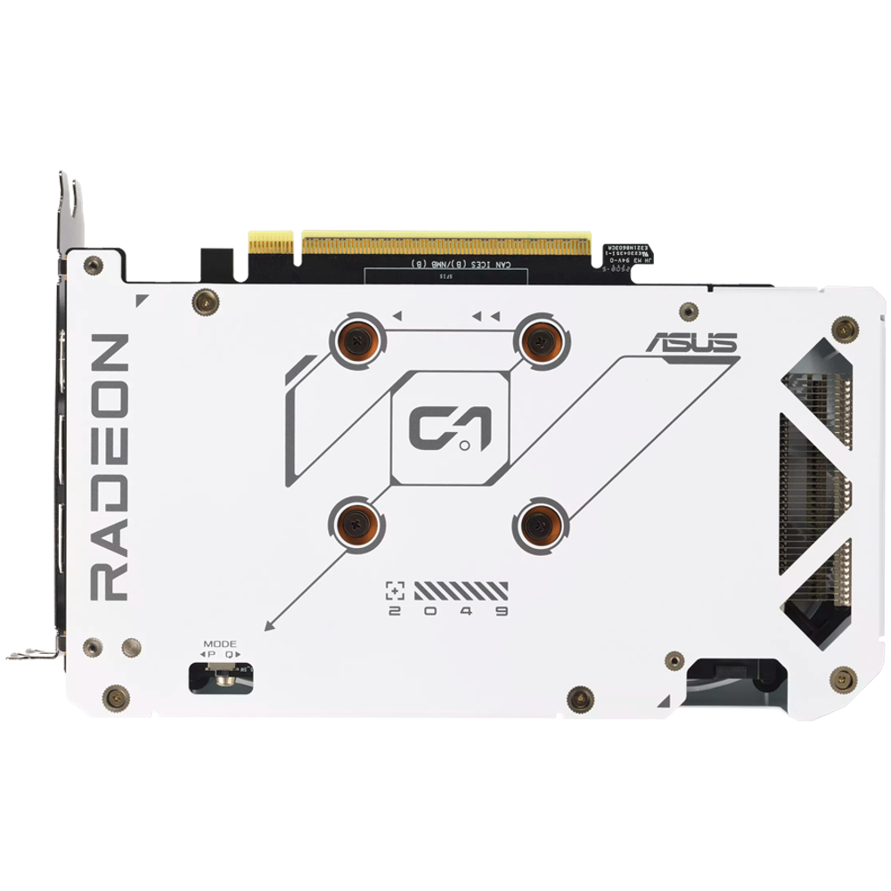 ASUS Video Card AMD Radeon RX 9060 XT White 16GB GDDR6 2220 / 3230 , 2048sp, 32 RT-core, 128 bit, 2.5 slots, 8 pin, HDMI, DisplayPort