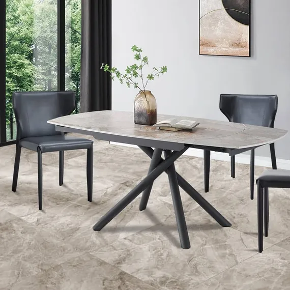 Стул Karl, серая экокожа