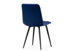 Стул на металлокаркасе Чилли велюр синий / черный