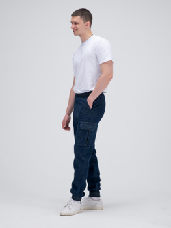 Джоггеры карго джинсовые. Деним