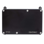 Коробка индустриальная 203х150х67 мм, IP68 с гладкими стенками, черная