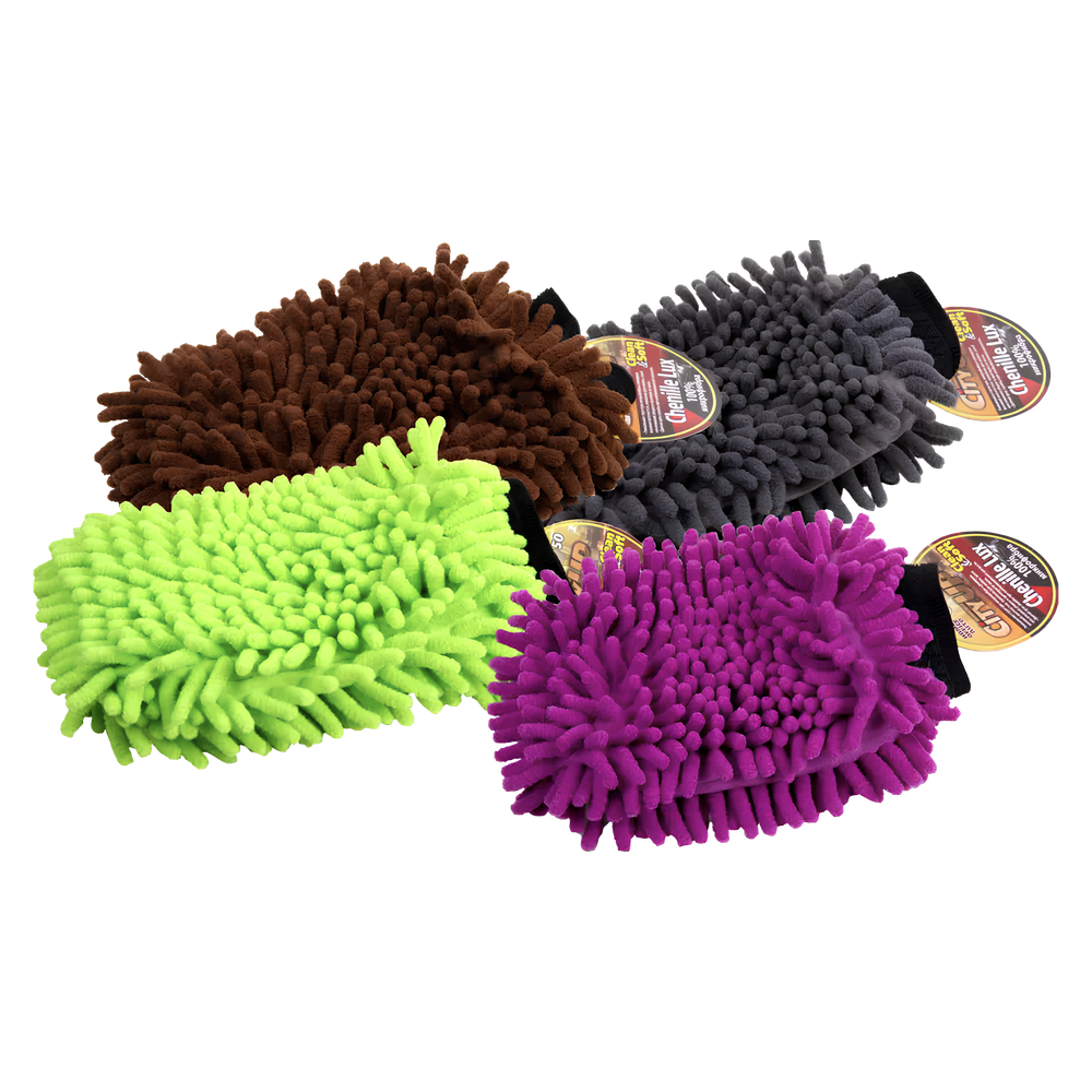 Салфетка-варежка "City UP-150"шиншила Double - с сеткой