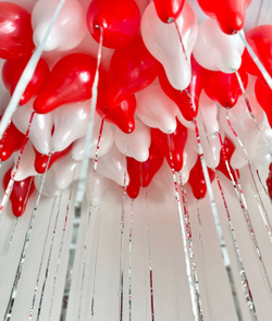 Воздушные шары на свадьбу, коробка сюрприз №2989