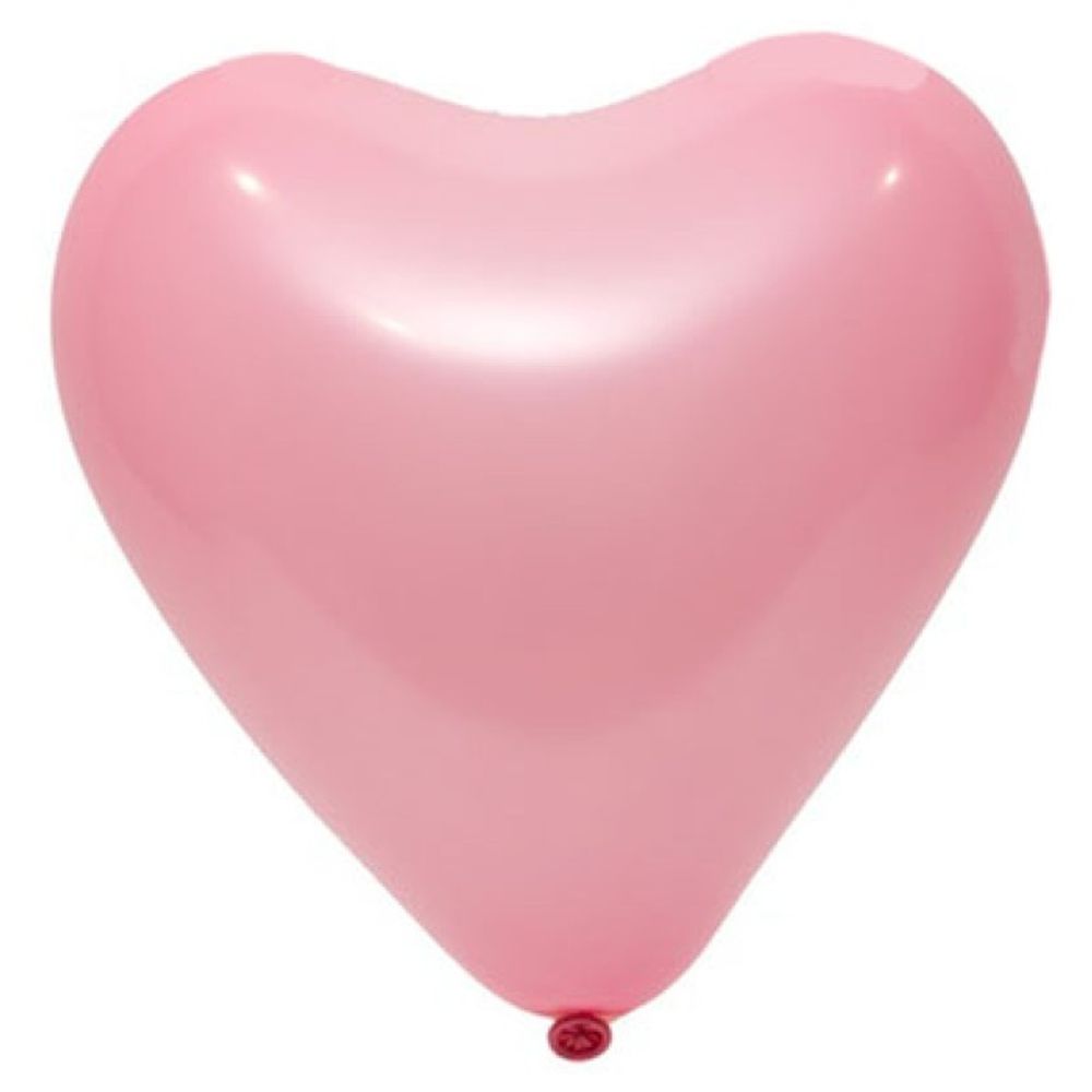 Воздушные шары сердца Эвертс, пастель розовый, 50 шт. размер 12&quot; #1105-0341