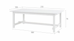 Стол барный  -  аналог IKEA/NORDVIKEN/НОРДВИКЕН /ТОЛЫСЬ/ ИКЕА,  210x105см, белый