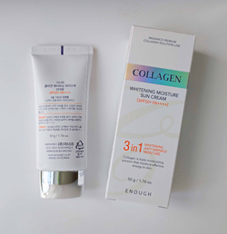 Солнцезащитный крем увлажняющий ENOUGH Collagen 3in1 Sun cream SPF 50 PA++ с коллагеном