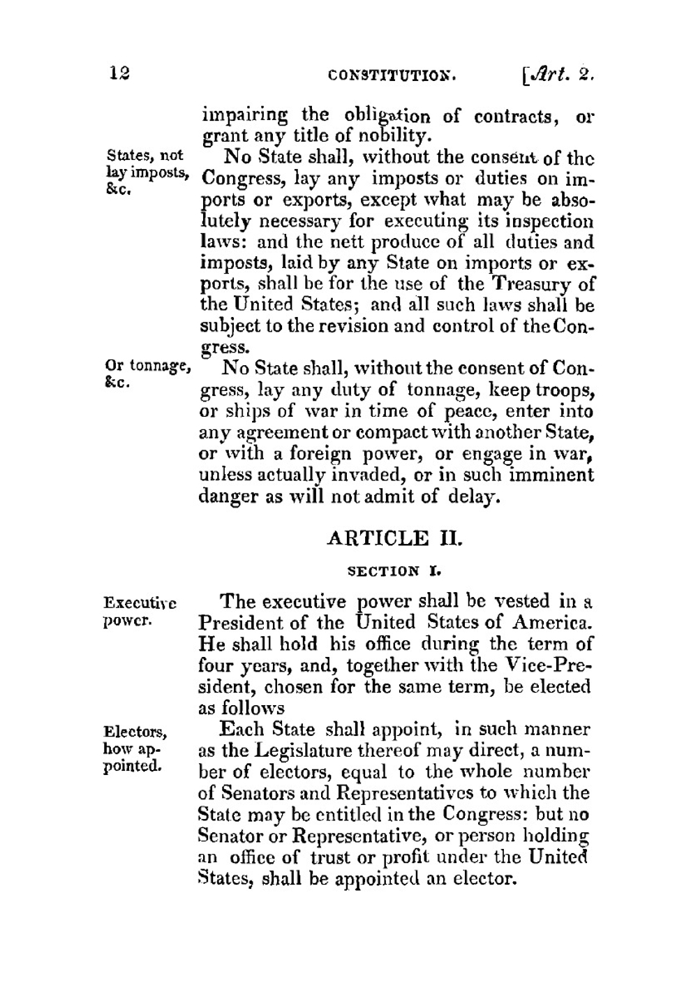 The Constitution of the United States of America | Thomas Jefferson