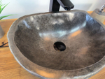 Раковина из речного камня RS-65786 46х32х16 из натурального камня