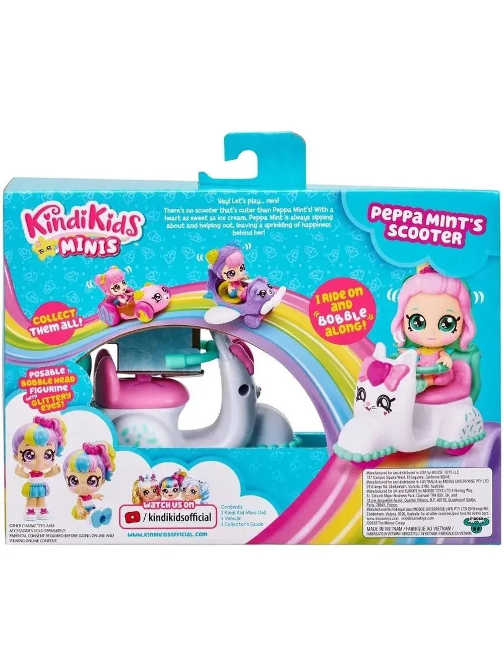Мини-кукла Пеппа Минт со скутером Kindi Kids 39761