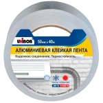 Алюминиевая лента Unibob, Фольгированный скотч, Повышенная прочность, 70 мкм, 50 мм * 40 м