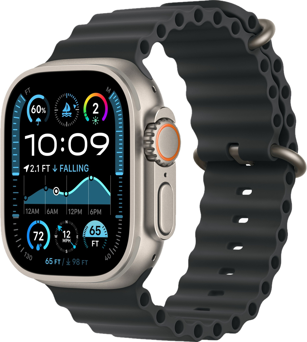 Apple Watch Ultra 2 49mm Ocean Band Black/ Titanium Case