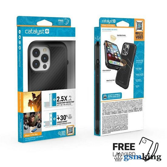 Catalyst Vibe Impact Case for iPhone 13 Pro Carbon Stealth Black (Чёрный)