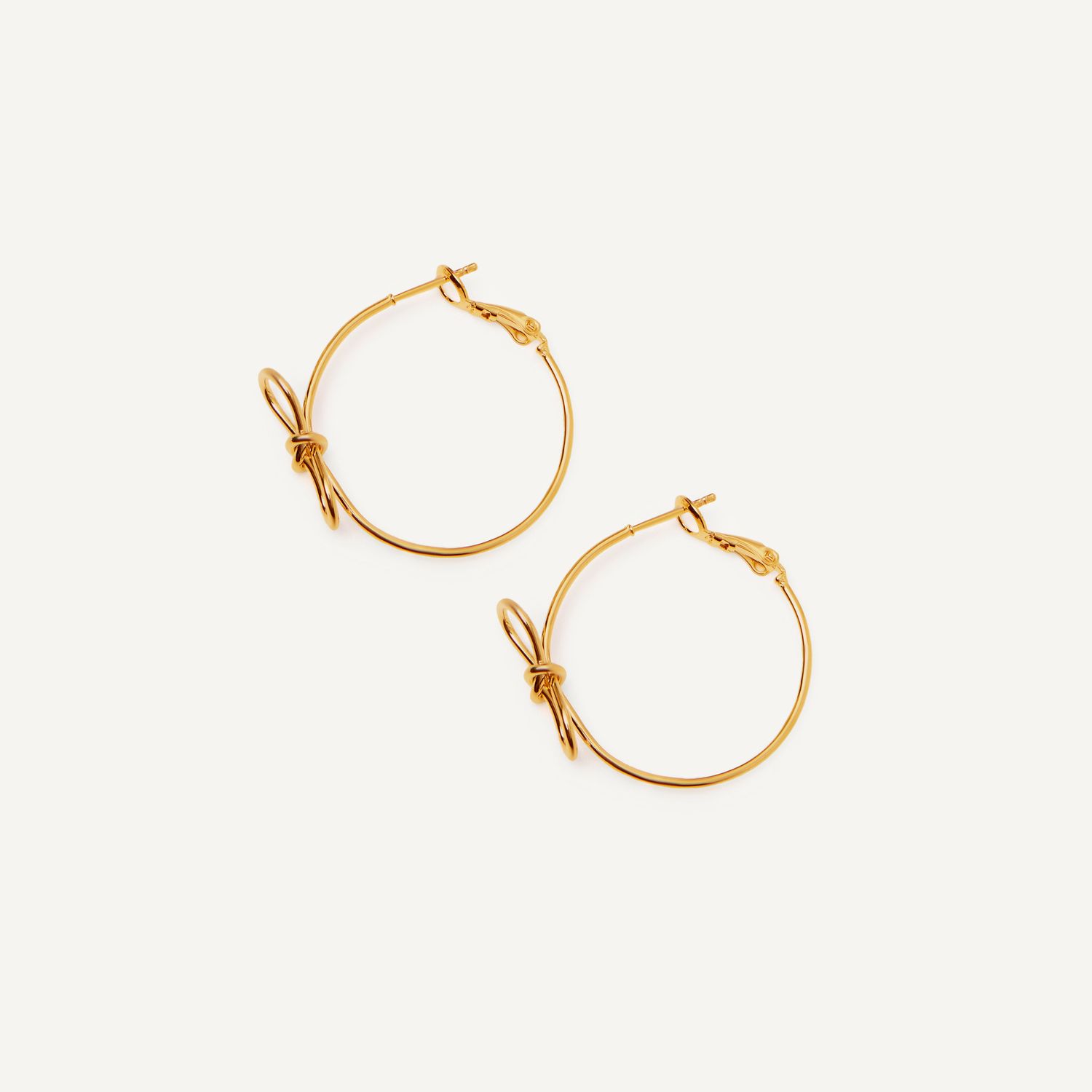 Серьги Tie-Knot Hoops