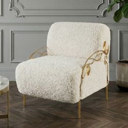 Кресло Нимфея Молоко Бронза