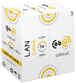 Кабель витая пара U/UTP 5e кат. 4 пары Cabcoil CC-U/UTP4-C5-SOLID-IN-CU-LSZH