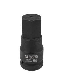 Головка-бита ударная 6-гранная 28мм,3/4'' Forsage F-26410028MPB