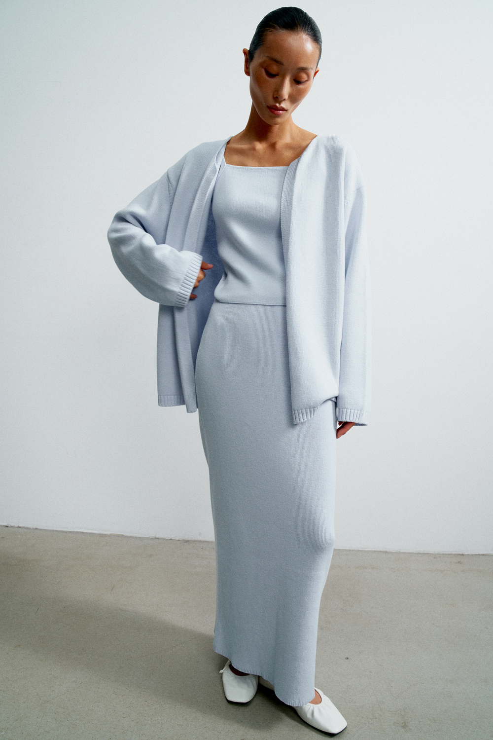 Топ VALERA, светло-голубой