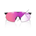 Спортивные очки 100% HYPERCRAFT SQ Gloss Black - Purple Flash Mirror Photochromic Lens
