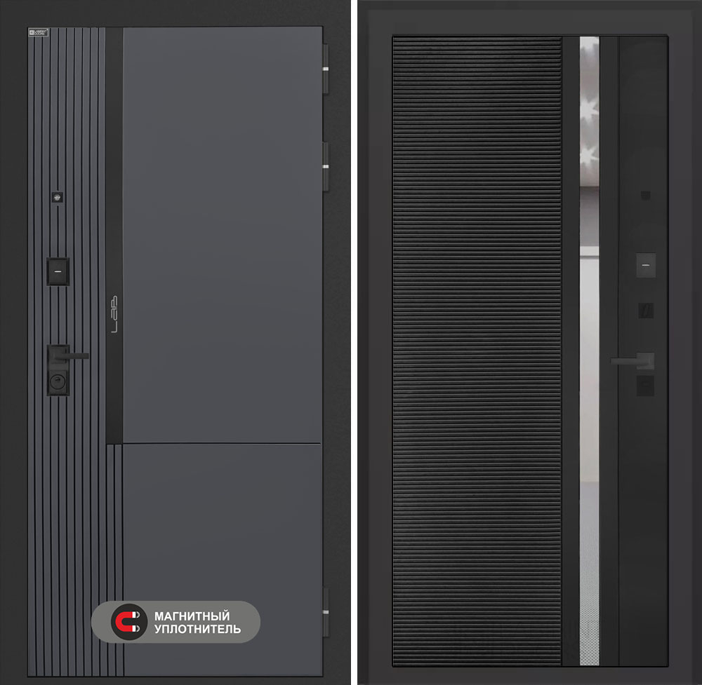 Входная дверь Лабиринт Лаб 2 Про - 31 Черный кварц