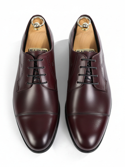 Бородовые кожаные туфли итальянский крой на шнурках строгий стиль Дресс код