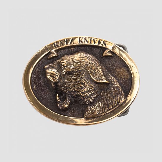 Пряжка латунная для ремня серии Рысь Katz Knives KZ/BUC/KZ