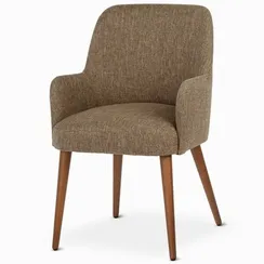 Стул Onsen, коричневый, коричневые ножки