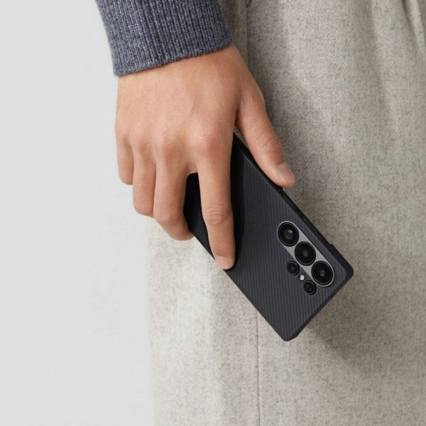 Чехол Pitaka Tactile Woven для Samsung Galaxy S25 Plus, Черный | Twill