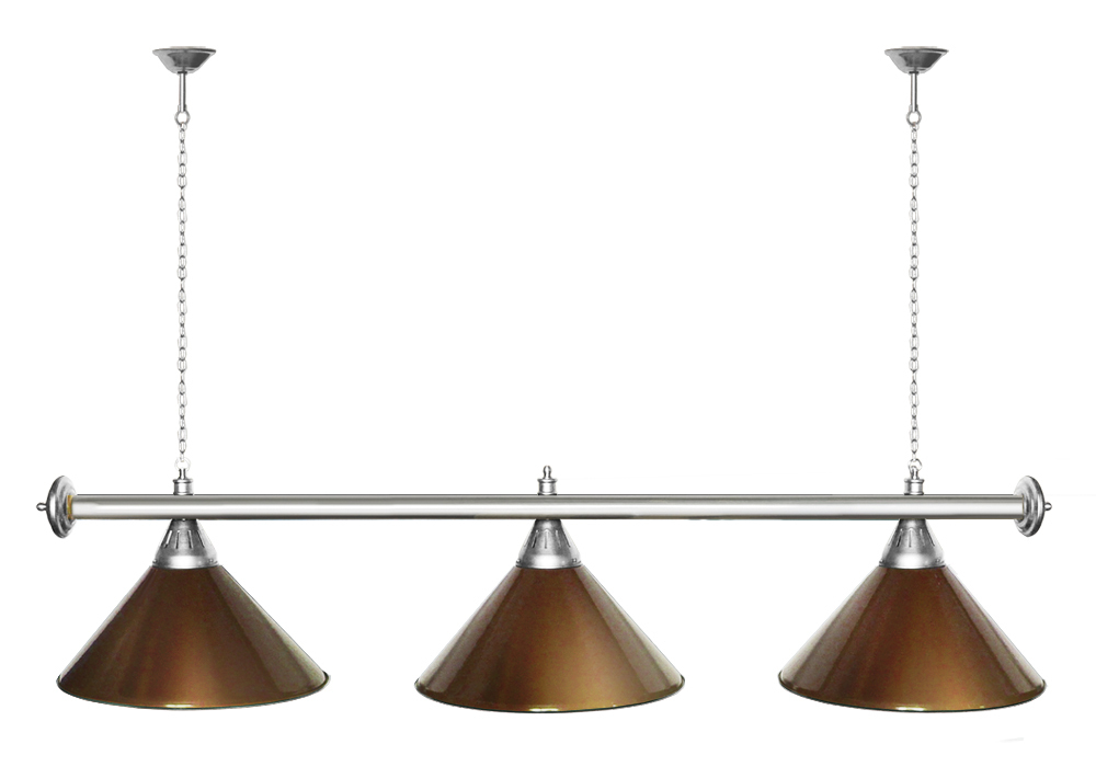 Лампа STARTBILLIARDS 3 пл. (плафоны золотые,штанга золотая,фурнитура золото)