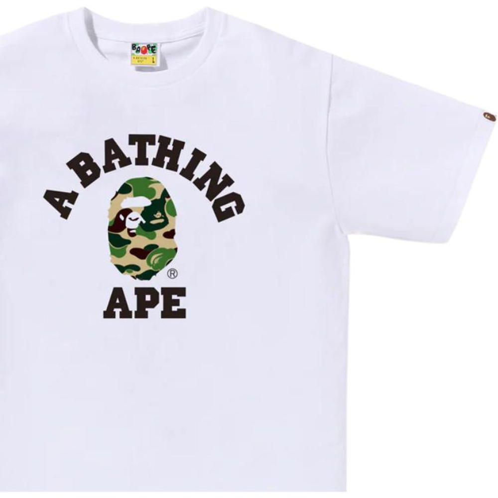 A Bathing Ape Bathing Ape Ss26 Футболка белый зеленый