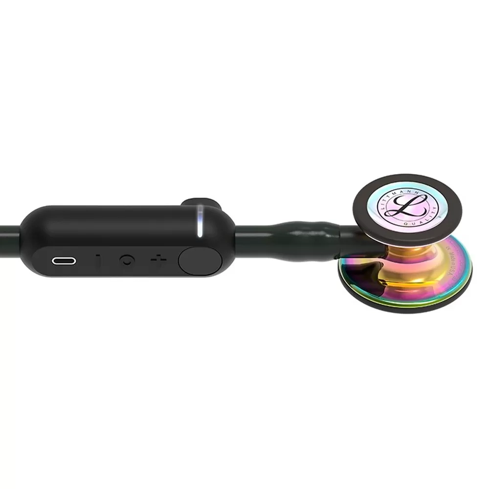 Стетоскоп Littmann Core Digital Rainbow Black Черный с радужным колоколом 8572