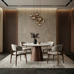 Обеденный стол ROLL CERAMIC walnut