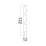 Декоративная панель Kr204SP-8/2.7