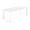 ATTA Стол 160 (220) x90 белое стекло