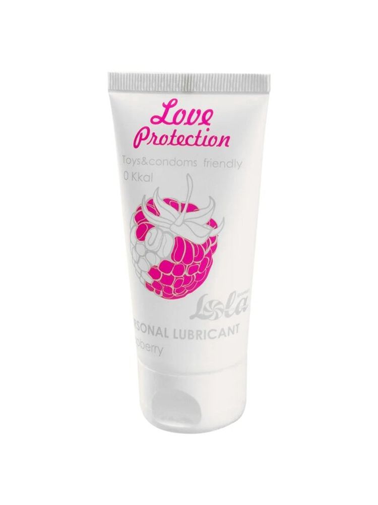 СЪЕДОБНЫЙ ЛУБРИКАНТ LOLA GAMES LOVE PROTECTION RASPBERRY 50ML