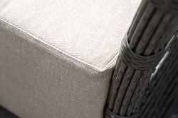 "Валенсия" лаунж-зона из искусственного ротанга, цвет серый