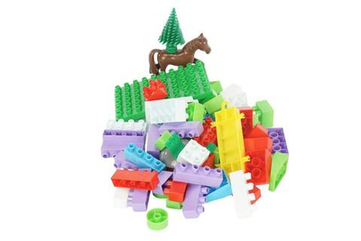 Конструктор в контейнере BLOCKS №58. Артикул Арт.№025(в наборе58 деталей конструктора, контейнер, к