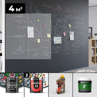 Набор «Магнитно-грифельная классика» — черный, 4 м²