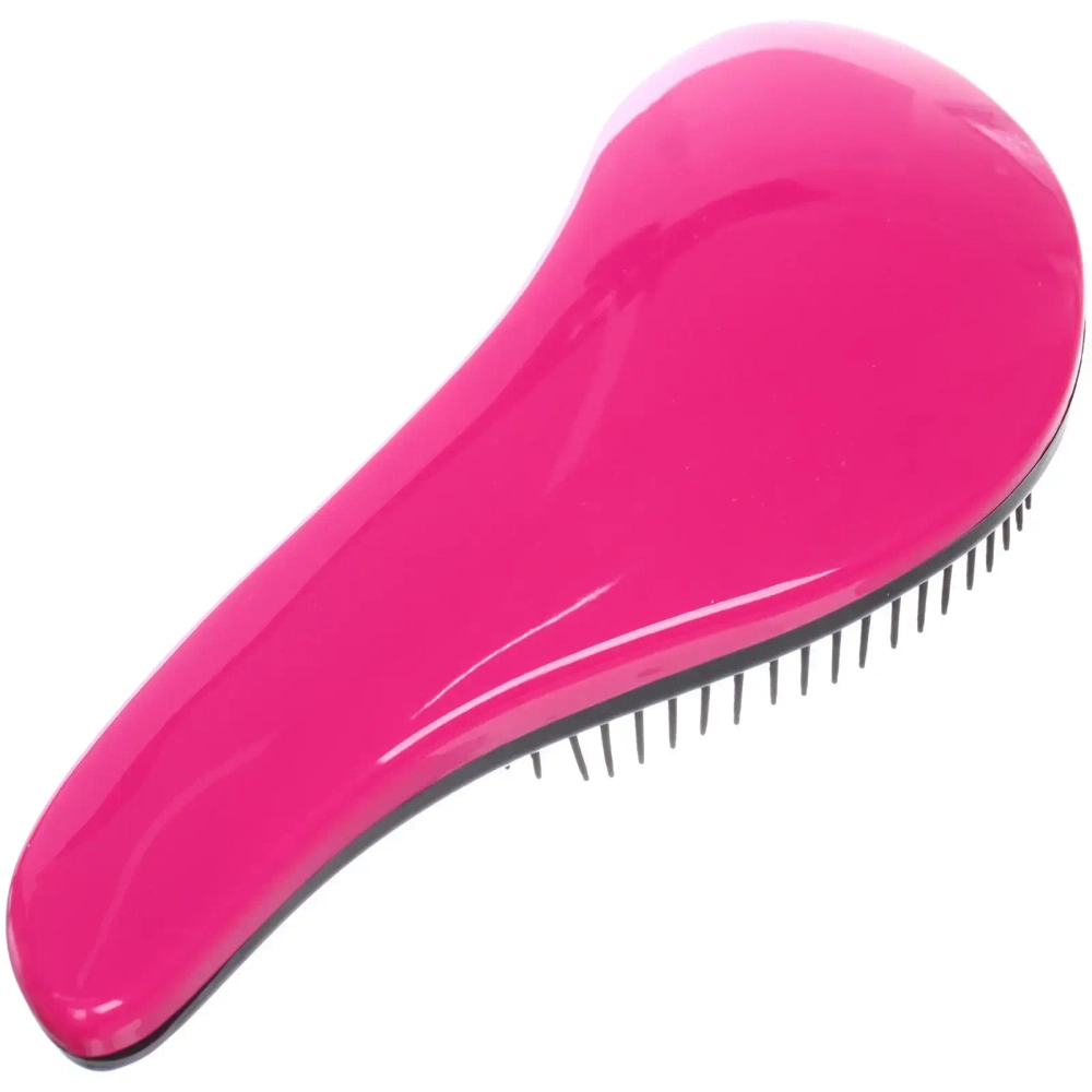 Расческа массажная «Компактная-капля», цвет фуксия, в коробке, 18см