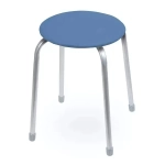 Табурет 'Классика 2' на 4-х опорах (круглое сидение) слоновая кость