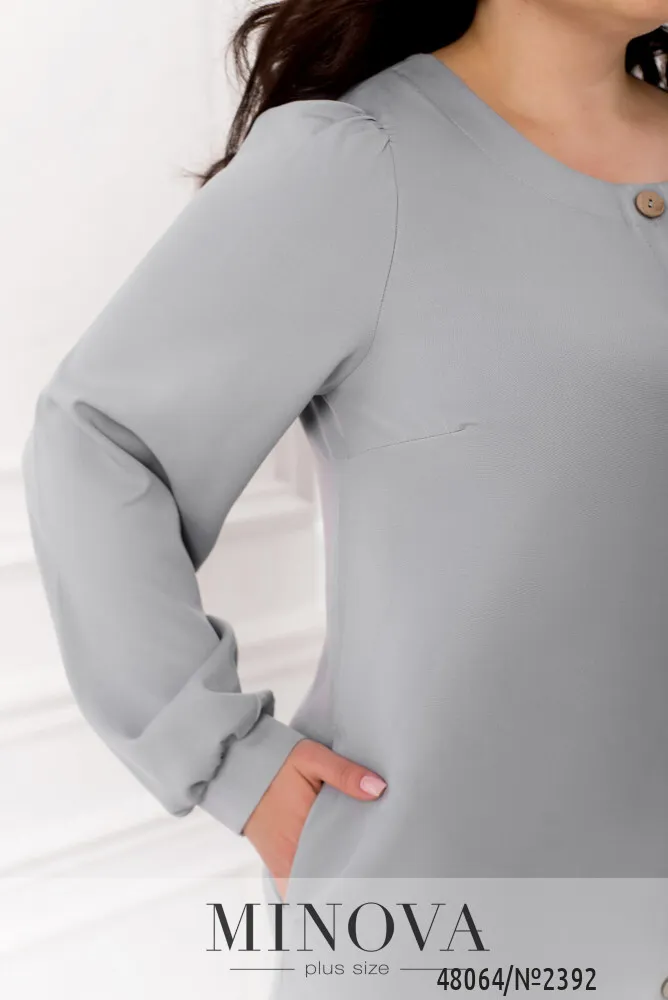 Платье 2392-серый Minova